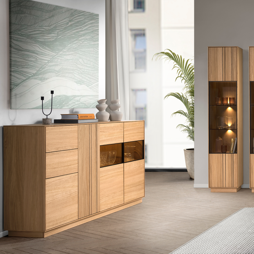 Cómoda JOIN 47 Honey Oak, 190×99×40 cm | VESKOR