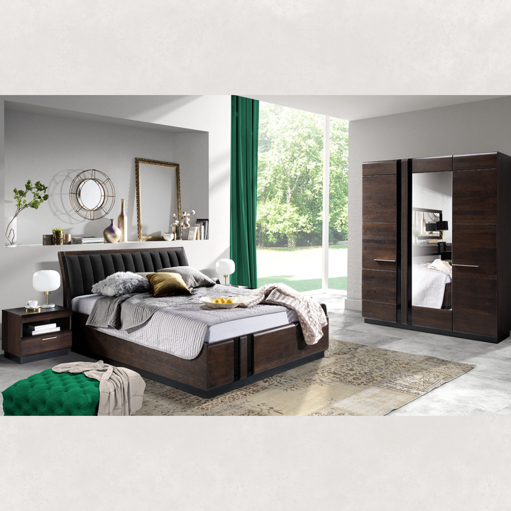 Mesa de cabeceira em carvalho PORTI 79, 50x45x42 cm | VESKOR