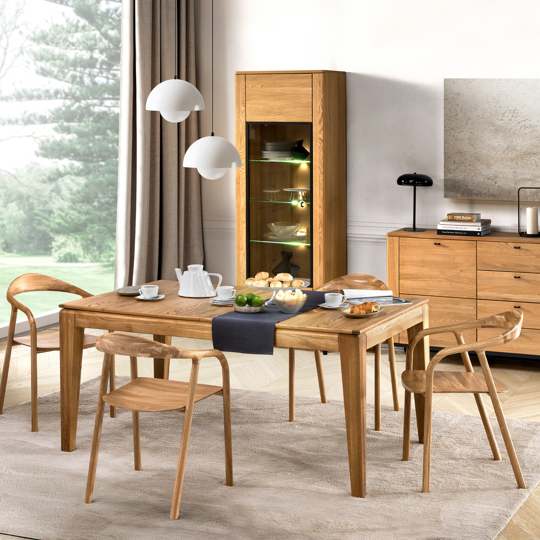 Mesa de jantar extensível FUEGO, 160-240x75x100 cm. | VESKOR