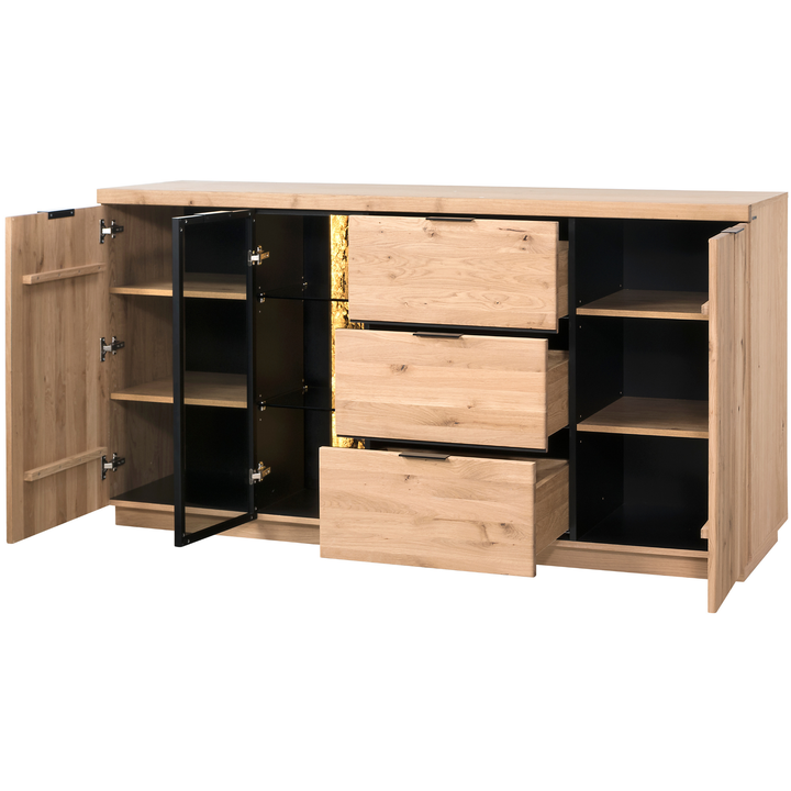 Cómoda em carvalho NAPOLI 20, 180×46×92 cm | VESKOR