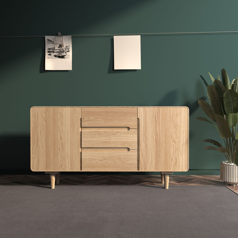 VESKOR Amandi cómoda 323 madeira maciça de carvalho mobiliário nórdico moderno 