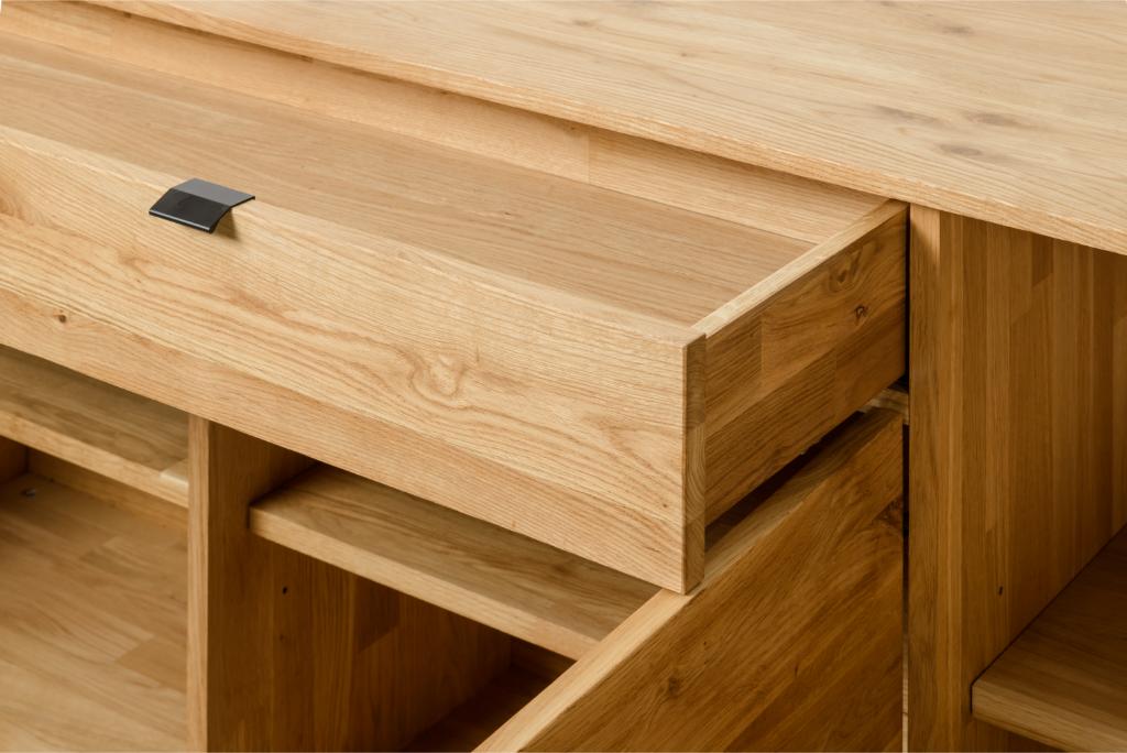 VESKOR Dania 1 cómoda mobiliário nórdico moderno madeira maciça de carvalho
