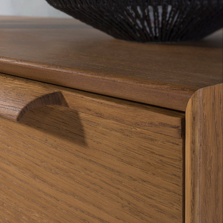 Cómoda rústica em carvalho LEO 12, 105×49,5×100,7 cm | VESKOR