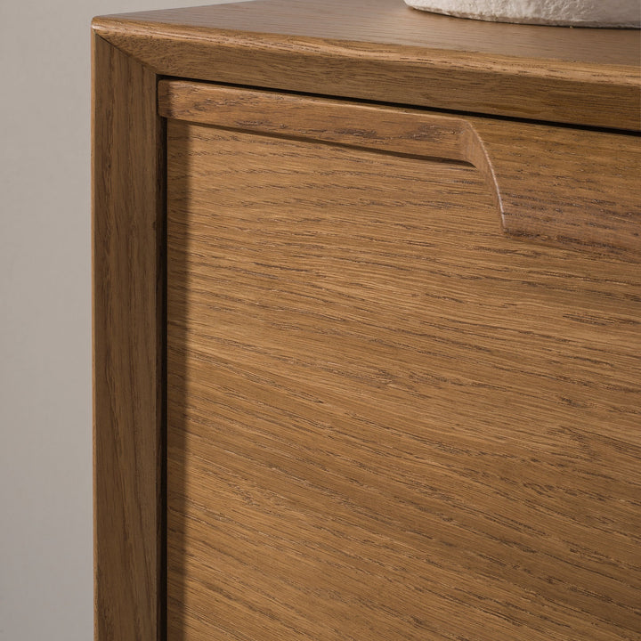 Cómoda rústica em carvalho LEO 12, 105×49,5×100,7 cm | VESKOR