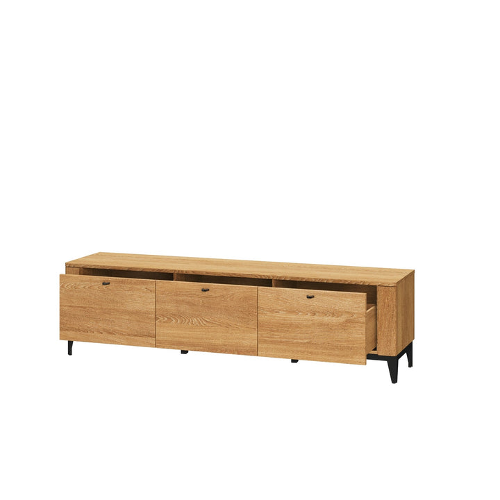 Suporte de TV VESKOR móveis de madeira de carvalho maciço móveis nórdicos modernos colecção Oporto 