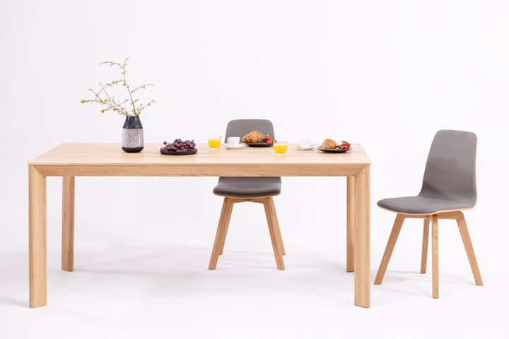 Mesa de jantar fixa de madeira maciça DITA | KARPIS