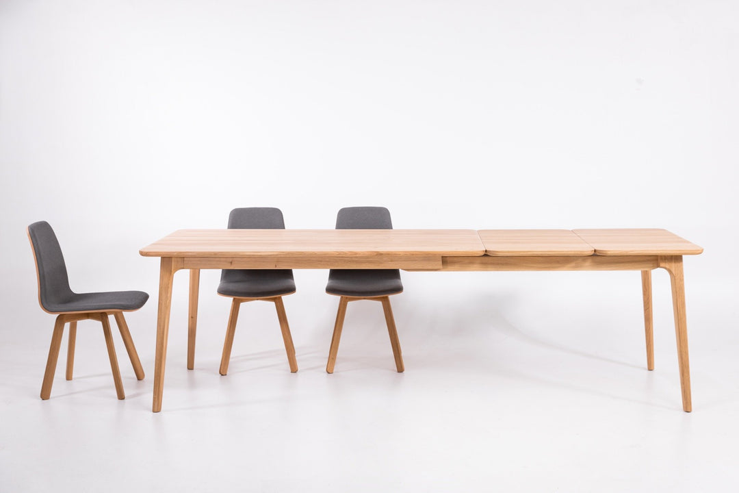 Mesa de jantar extensível em madeira maciça TOKIO | KARPIS