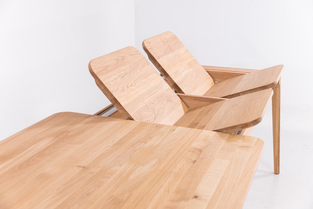 Mesa de jantar extensível em madeira maciça TOKIO | KARPIS