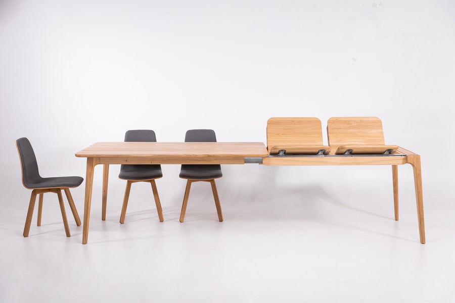 Mesa de jantar extensível em madeira maciça TOKIO | KARPIS