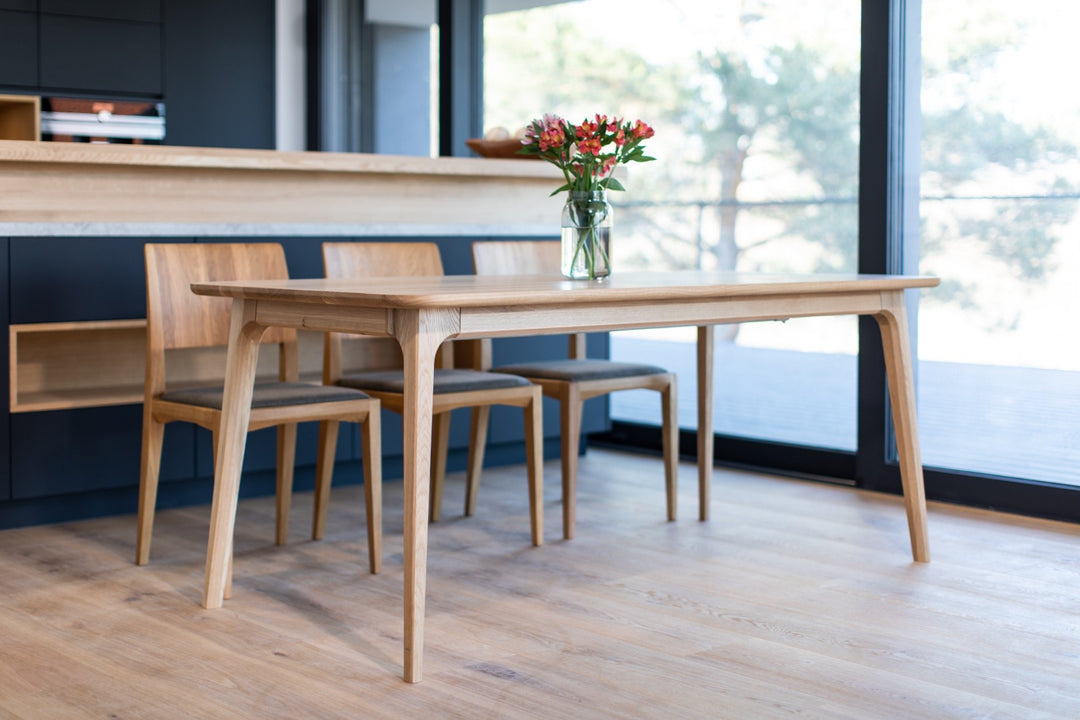 Mesa de jantar extensível em madeira maciça TOKIO | KARPIS