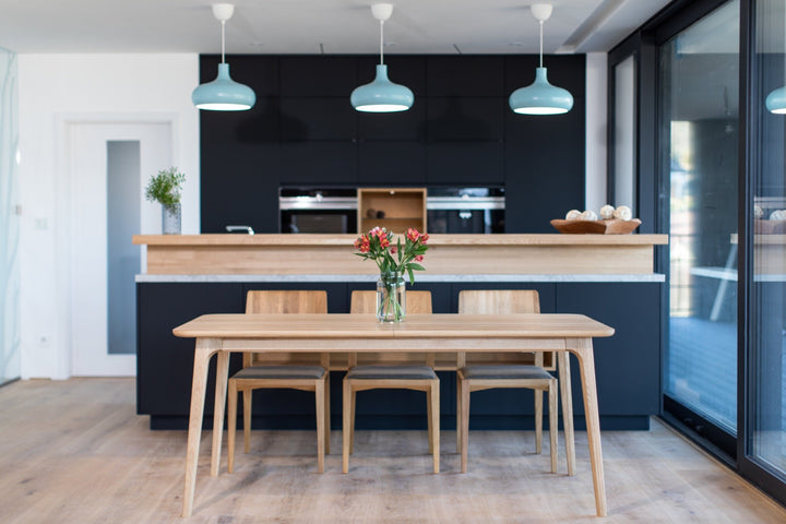 Mesa de jantar extensível em madeira maciça TOKIO | KARPIS