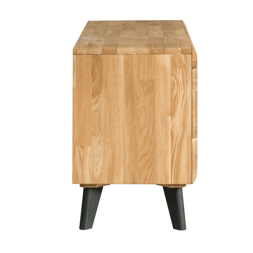 Armário para TV VESKOR coleção Madrid madeira de carvalho maciço mobiliário nórdico moderno