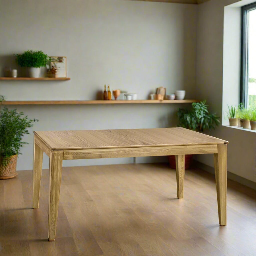 MESA DE JANTAR VESKOR_DINING_STRETCHABLE_MESH_MESH_MESH_OAK_DINING_TABLE