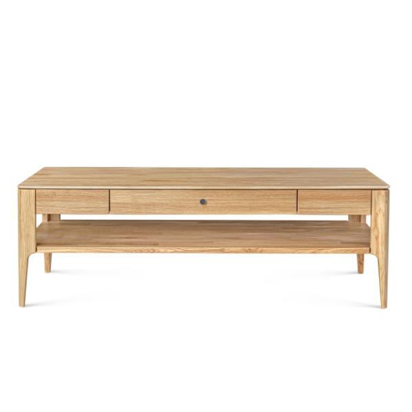 VESKOR Mesa de centro em carvalho maciço Narvik, 120х60х40 cm.