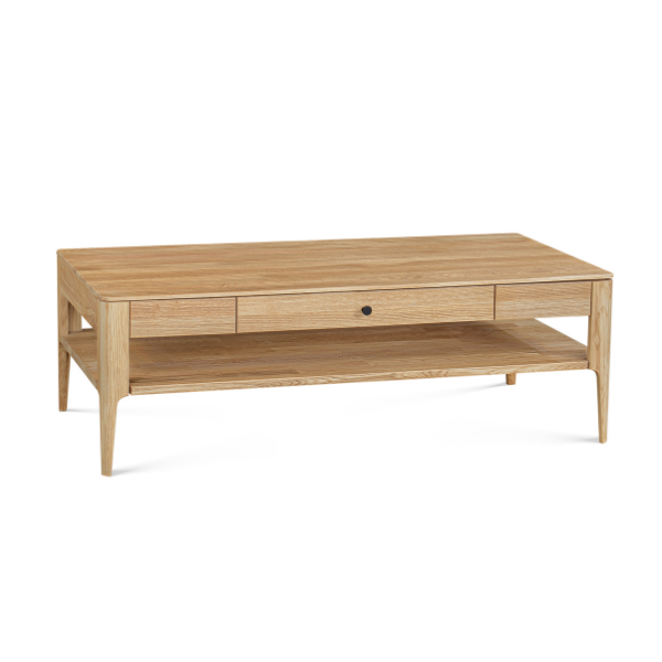 VESKOR Mesa de centro em carvalho maciço Narvik, 120х60х40 cm.