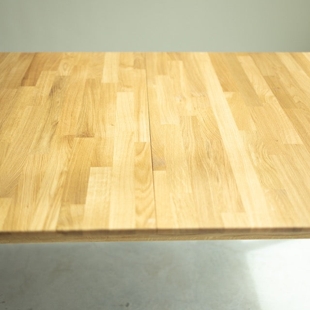  Mesa de jantar extensível retangular VESKOR em madeira de carvalho sustentável FSC MALMO