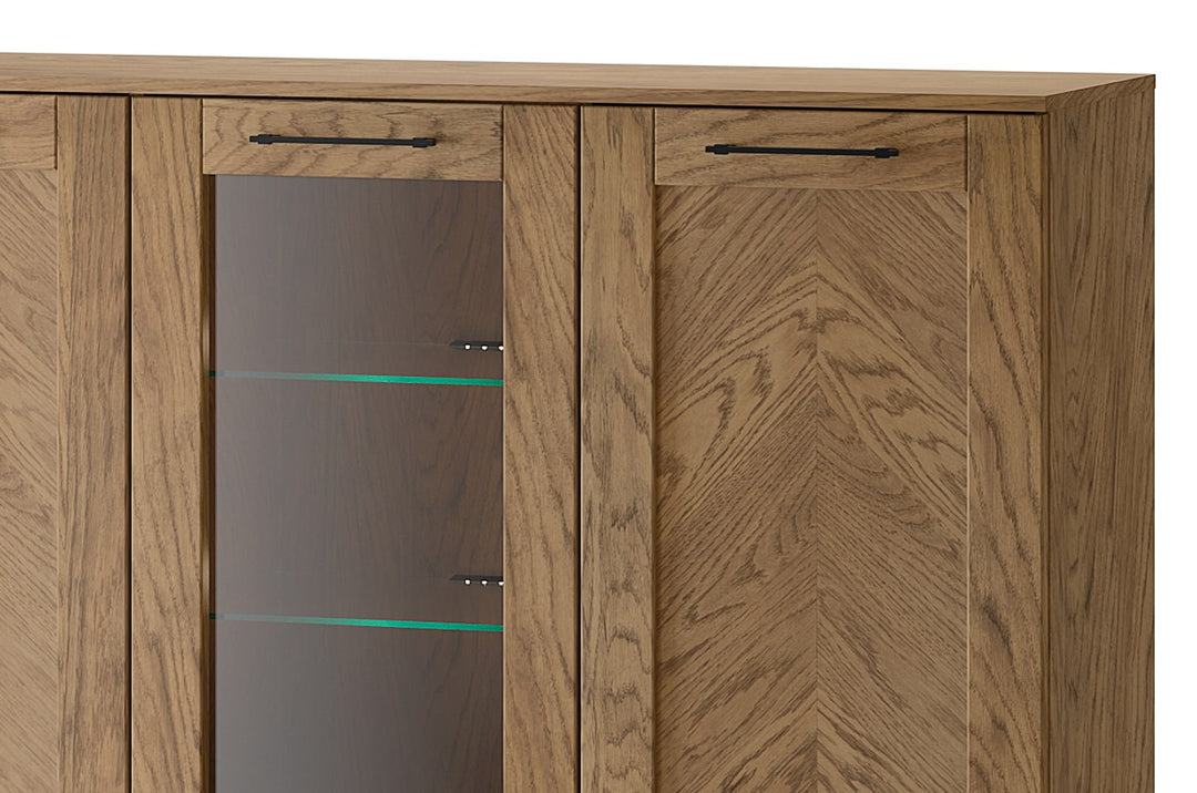 COZY 45 cómoda em carvalho rústico oleado, 140x90x42 cm | VESKOR