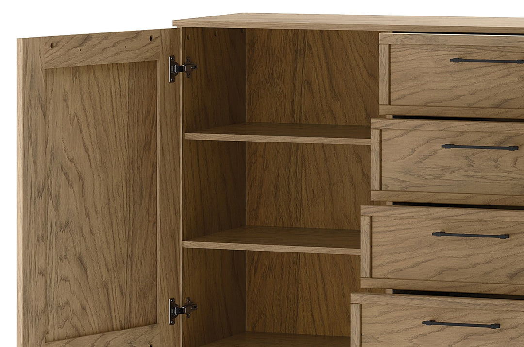 COZY 47 cómoda em carvalho rústico oleado, 170x90x42 cm | VESKOR