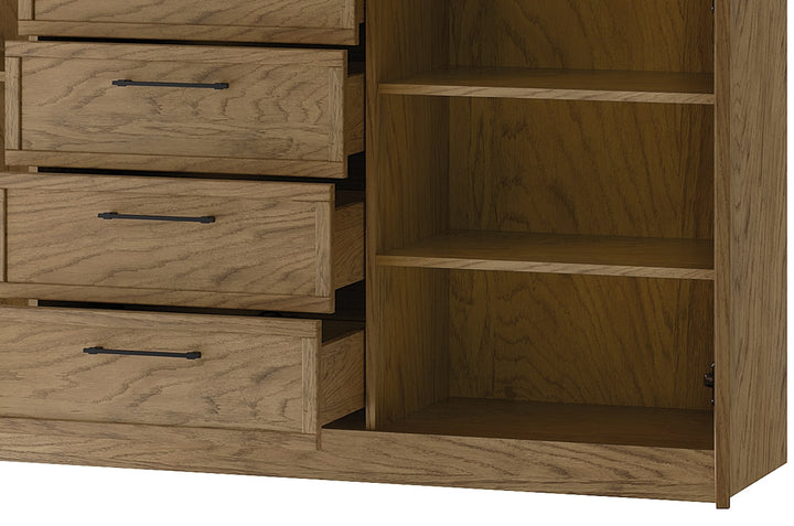 COZY 47 cómoda em carvalho rústico oleado, 170x90x42 cm | VESKOR