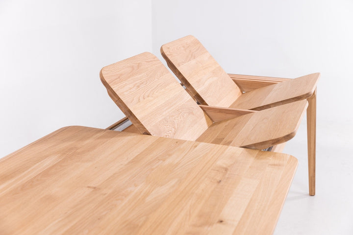 Mesa de jantar extensível em madeira maciça TOKIO | KARPIS
