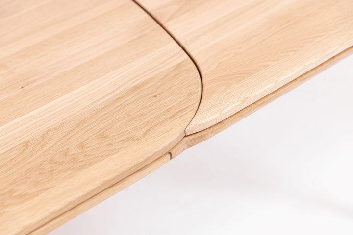 Mesa de jantar extensível em madeira maciça de faia ou carvalho IKONA | KARPIS