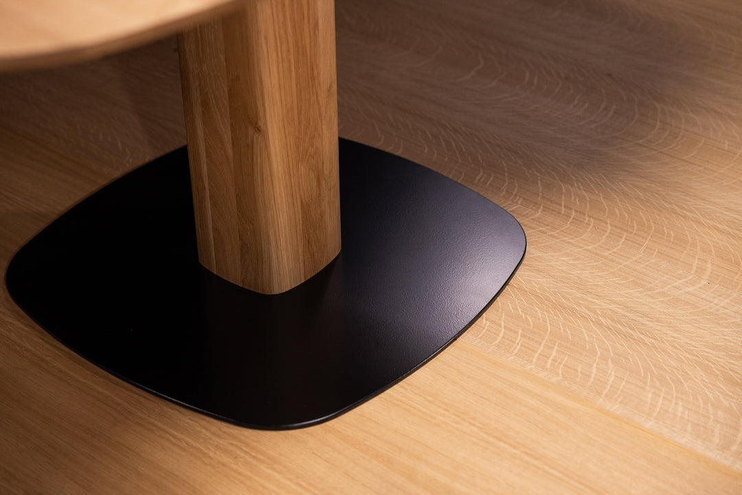 Mesa de jantar fixa de madeira maciça LUNA | KARPIS