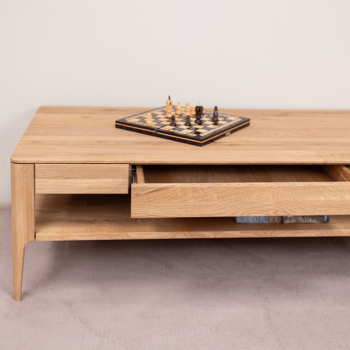 Mesa de centro em carvalho maciço Narvik, 120х60х40 cm. | VESKOR