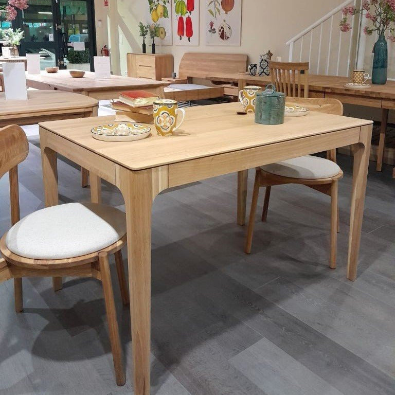 Mesa de jantar em carvalho maciço faia sustentável karpis mobel.store