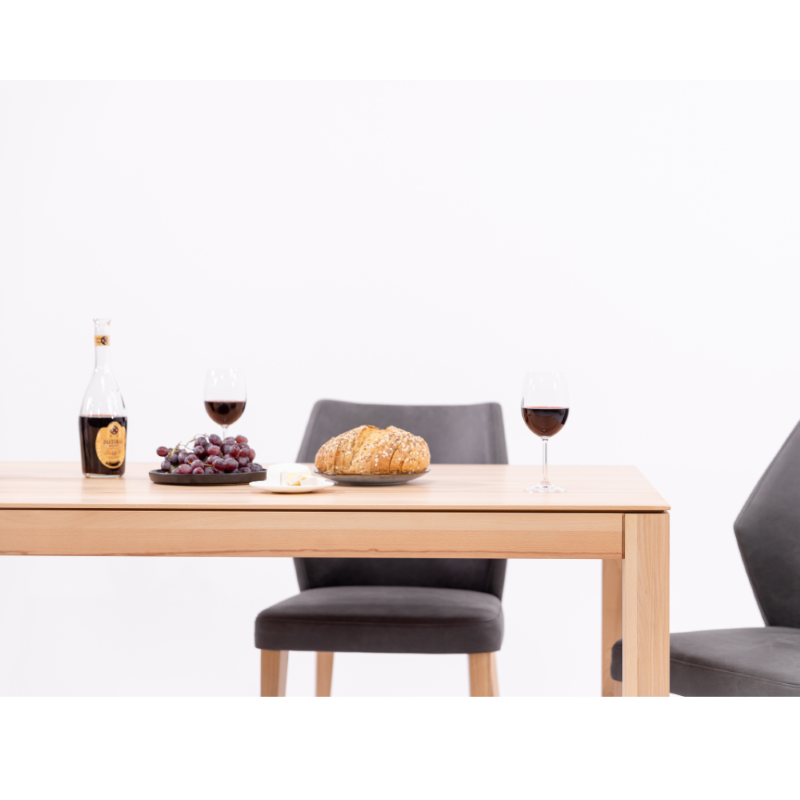 Mesa de jantar extensível em madeira maciça VERDI | KARPIS
