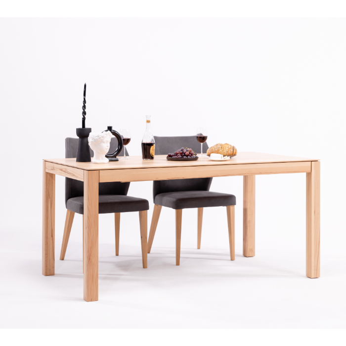 Mesa de jantar fixa de madeira maciça VERDI | KARPIS