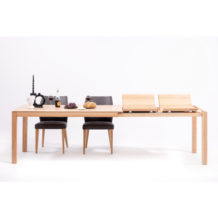 Mesa de jantar extensível em madeira maciça VERDI | KARPIS