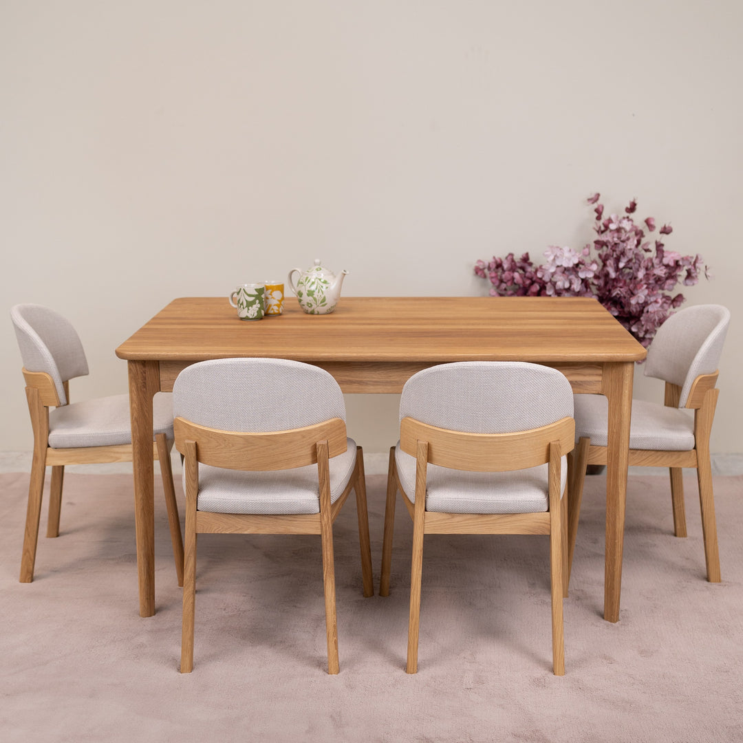 Mesa de jantar extensível em carvalho maciço ASTRID | VESKOR