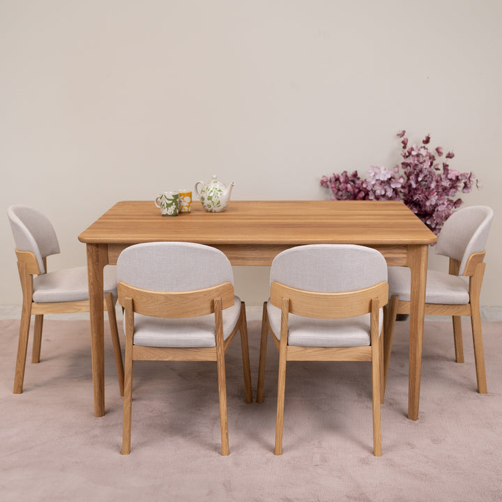 Mesa de jantar extensível em carvalho maciço ASTRID | VESKOR