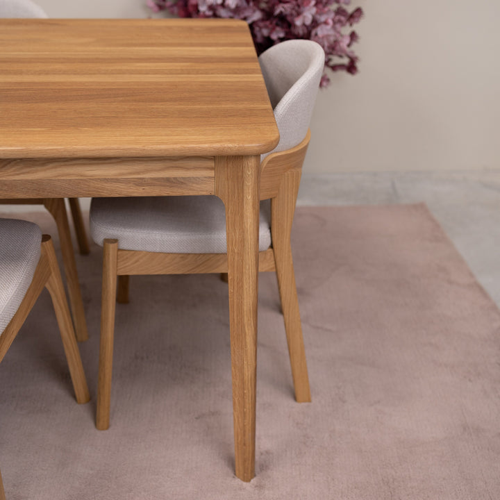 Mesa de jantar extensível em carvalho maciço ASTRID | VESKOR