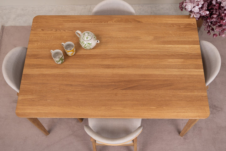 Mesa de jantar extensível em carvalho maciço ASTRID | VESKOR