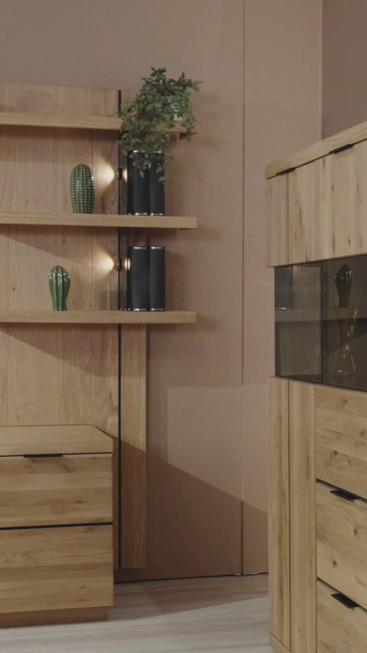 Cómoda em carvalho NAPOLI 20, 180×46×92 cm | VESKOR