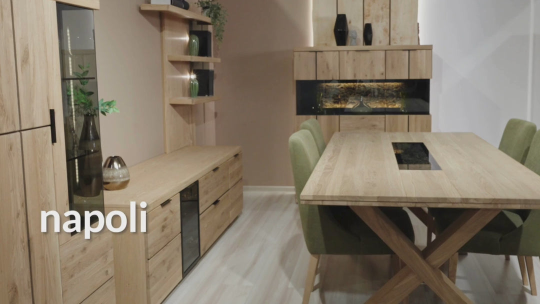 Cómoda em carvalho NAPOLI 20, 180×46×92 cm | VESKOR