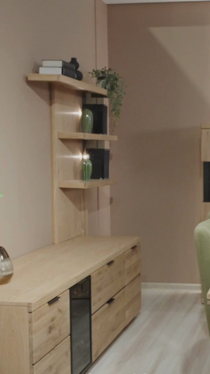 Cómoda em carvalho NAPOLI 20, 180×46×92 cm | VESKOR