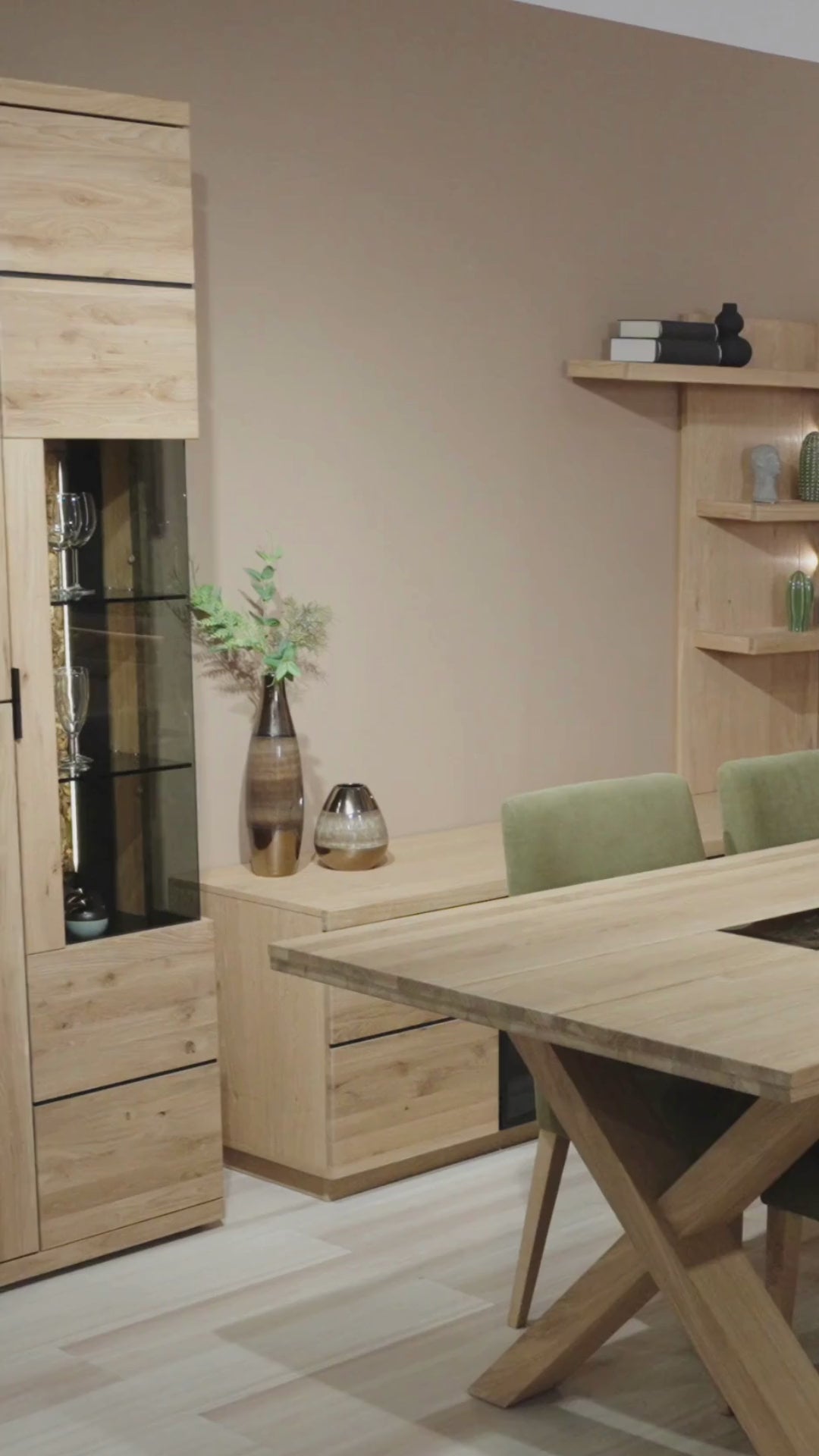 Cómoda em carvalho NAPOLI 20, 180×46×92 cm | VESKOR