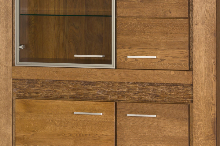 VELVET 15 vitrina em carvalho, 110x42x150 cm | VESKOR