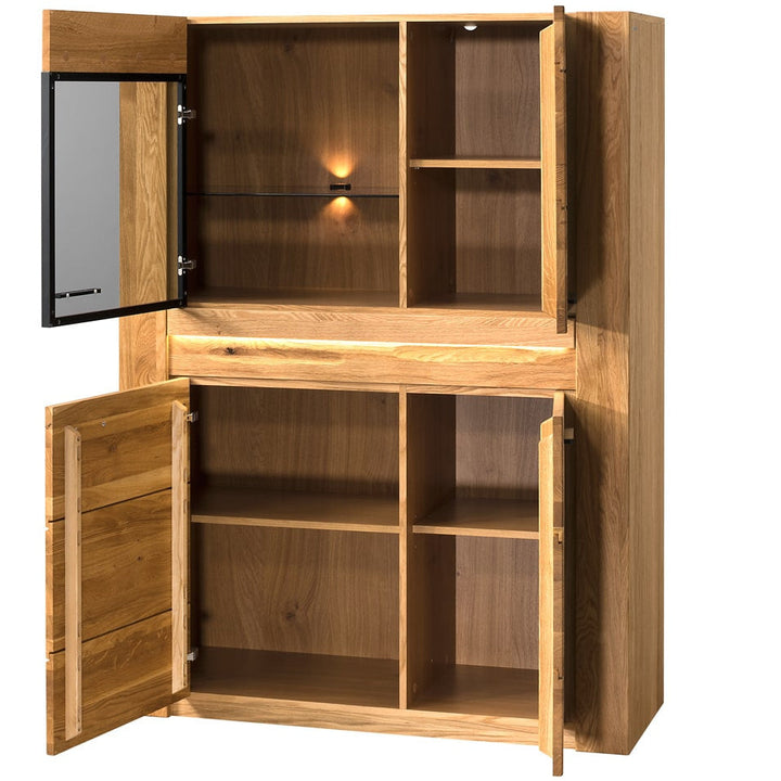 VELVET 15 vitrina em carvalho, 110x42x150 cm | VESKOR