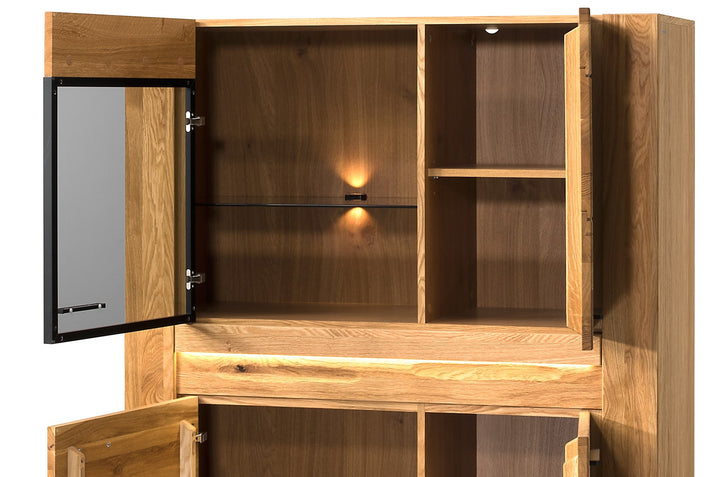 VELVET 15 vitrina em carvalho, 110x42x150 cm | VESKOR