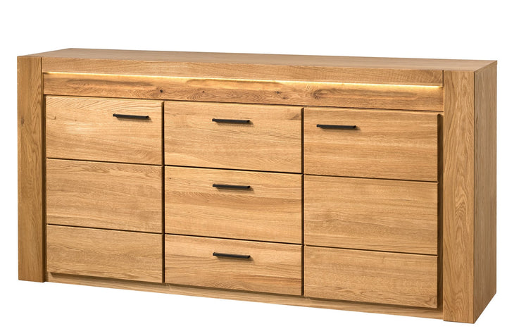 Cómoda em carvalho VELVET 47, 181x42x89 cm | VESKOR