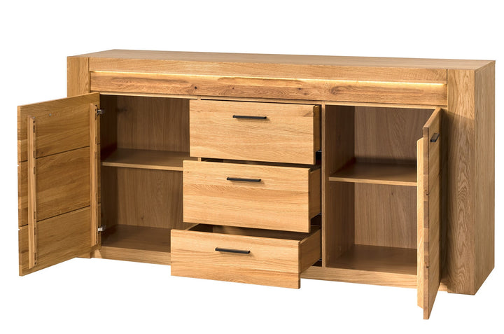 Cómoda em carvalho VELVET 47, 181x42x89 cm | VESKOR