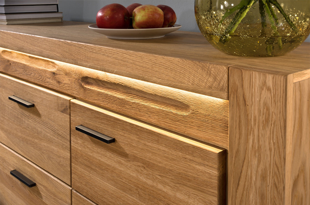 Cómoda em carvalho VELVET 47, 181x42x89 cm | VESKOR