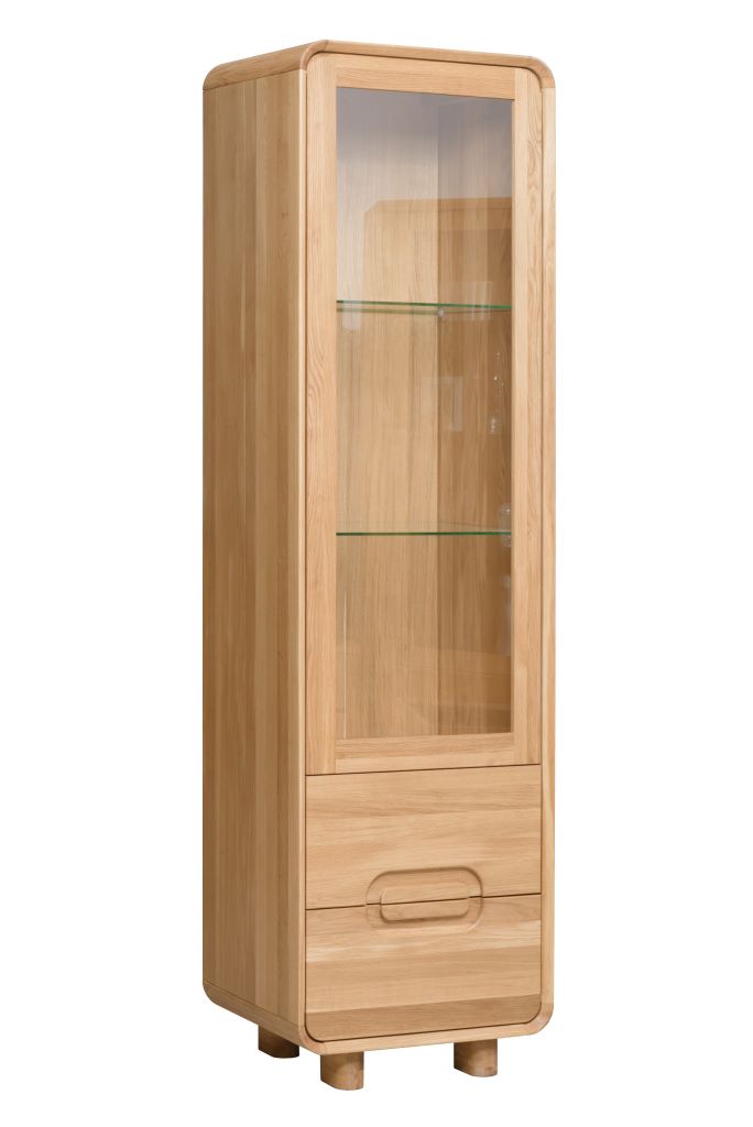 VESKOR Vitrina Deo madeira de carvalho maciço mobiliário nórdico moderno
