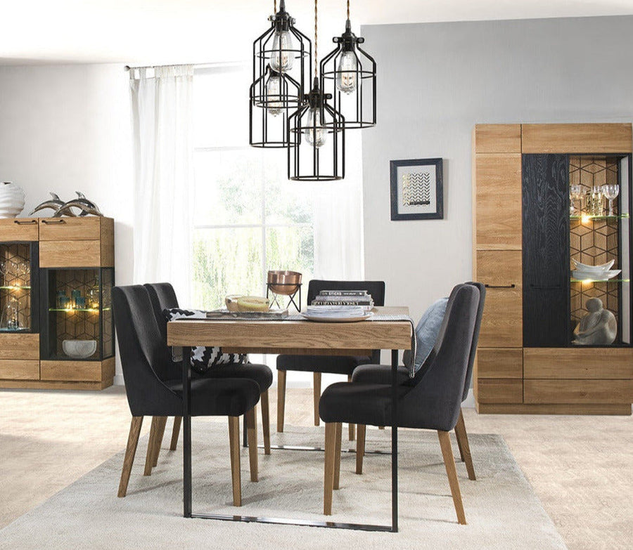 VESKOR Mozaik móveis de madeira de carvalho, mesas de jantar extensíveis escandinavas modernas nórdicas 