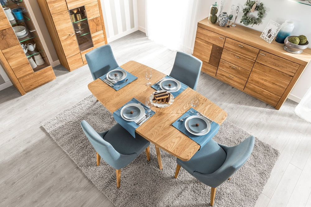 VESKOR Mobiliário de sala de jantar em madeira de carvalho da colecção Velle Mobiliário nórdico com um design moderno